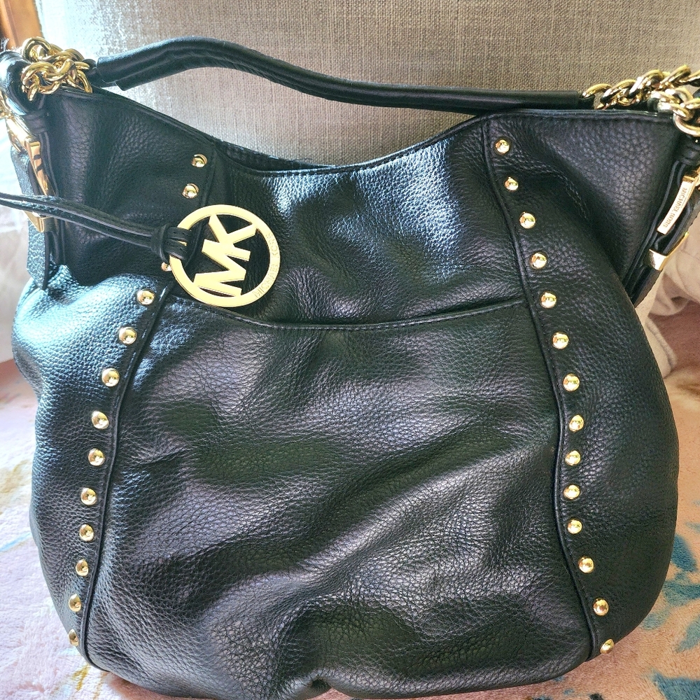 Michael Kors black studded handbag - Picture 3 of 16